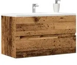 vidaXL Bad-H&auml;ngeschrank Altholz-Optik 80x38,5x45 cm Holzwerkstoff
