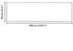 vidaXL Balkonsichtschutz Hellgrau und Wei&szlig; 90 x 300 cm