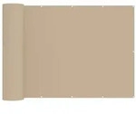 vidaXL Balkon Sichtschutz 150 x 400 cm Stoff mit PU-Beschichtung Beige