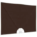 vidaXL Balkon Sichtschutz 240 x 160 cm Polyester Rechtwinklig Braun