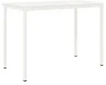 vidaXL Bartisch Wei&szlig; 150 x 80 x 105 cm Massives Kiefernholz