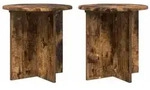 vidaXL Pflanzenst&auml;nder 2 pcs Ger&auml;ucherte Eiche 40 x 40 x 40 cm