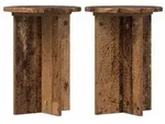 vidaXL Pflanzenst&auml;nder 2 pcs Altholz &Oslash;29,5 x 40 cm Holzwerkstoff