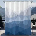 Duschvorhang 200x200 cm Geometrischer Verlauf Wasserdicht Polyester