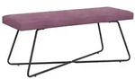 vidaXL Bank Uni Lila 110 x 40 x 45 cm Samt