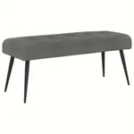 vidaXL Bank mit Knopfheftung Dunkelgrau 110 x 40 x 46 cm Samt