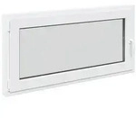 Kellerfenster RISOR Wei&szlig; 120 x 60 cm PVC und Glas