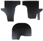 vidaXL Autofu&szlig;matte 3 pcs Schwarz Geeignet f&uuml;r VW T5 2010-2015 Gummi
