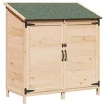 vidaXL Garten Shed Natur 106,5 x 56 x 113,5 cm Holzwerkstoff