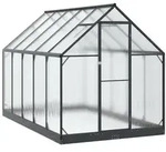 vidaXL Garten Gew&auml;chshaus mit T&uuml;r Anthrazit 183,5 x 303,5 x 207 cm