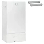 vidaXL R&auml;ucher Ofen 3 pcs 44,5 x 29 x 83 cm Verzinkter Stahl Silber