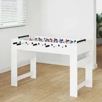 vidaXL Tischfu&szlig;balltisch Wei&szlig; 125 x 60,5 x 80 cm Holzwerkstoff