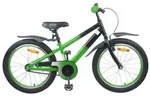 vidaXL Kinderfahrrad 18 Zoll f&uuml;r 5-7 Jahre alt Blau Schwarz