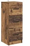 vidaXL Schubladenschrank Altholz 33 x 34,5 x 87 cm Holzwerkstoff