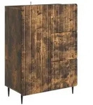 vidaXL Sideboard Ger&auml;ucherte Eiche 66 x 34,5 x 91,5 cm Holzwerkstoff