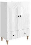 vidaXL Sideboard Hochglanz Wei&szlig; 66 x 34,5 x 95 cm Holzwerkstoff