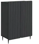 vidaXL Sideboard Schwarz 66 x 34,5 x 92 cm Holzwerkstoff