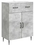 vidaXL Sideboard Betongrau 66 x 34,5 x 89,5 cm Holzwerkstoff
