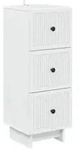 vidaXL Schubladenschrank Wei&szlig; 33 x 34,5 x 90 cm Holzwerkstoff