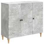 vidaXL Sideboard Betongrau 89 x 34,5 x 80 cm Holzwerkstoff