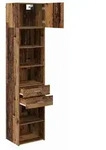 vidaXL Highboard Wandmontiert Altholz 50 x 42,5 x 225 cm Holzwerkstoff