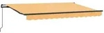 vidaXL Einziehbare Markise Sand 2,5 x 2 m Stoff