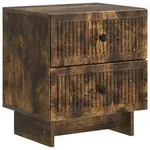 vidaXL Nachttisch Ger&auml;ucherte Eiche 43 x 34,5 x 47,5 cm Holzwerkstoff
