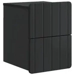vidaXL Wandmontierter Nachttisch Schwarz 33 x 34,5 x 43 cm