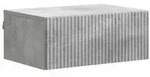 vidaXL Wandmontierter Nachttisch Betongrau 49 x 34,5 x 20 cm