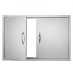 VEVOR Grill-Zugangst&uuml;r, 915 x 610 x 46 mm, Doppelte Au_enk&uuml;chent&uuml;r,