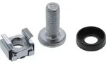 InLine&reg; K&auml;figmutternset M6, je 100x K&auml;figmuttern, Unterlegscheiben, Schrauben
