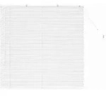 vidaXL Balkenjalousien Wei&szlig; 130 x 125 cm Aluminium