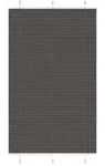 vidaXL Plissee Schwarz 120x200 cm Stoffbreite 119,4 cm Polyester
