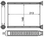 Mahle AH250000S W&auml;rmetauscher, Innenraumheizung