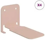 vidaXL Schwebendes Regal mit Regal 4 pcs Rosa 6 x 10,8 x 6,6 cm
