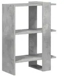 vidaXL B&uuml;cherregal Beton Grau 52 x 25 x 71,5 cm Holzwerkstoff