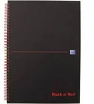 Spiralbuch Office Black 'n Red A4 liniert 8 mm 70 Blatt 90 g/qm