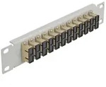 "Delock - Patch Panel - Rack montierbar - SC Duplex MM X 12 - Grau, beige - 1U...