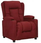 vidaXL Relaxsessel Weinrot Stoff