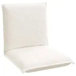 vidaXL Bodenstuhl Creme 54 x 64 x 59 cm Schafstoff
