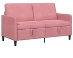vidaXL Sofa mit Stauraum Rosa 152 x 78 x 87 cm Polyester
