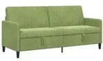 vidaXL Sofa mit Stauraum Hellgr&uuml;n 192 x 78 x 87 cm Polyester