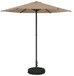 vidaXL Garten-Sonnenschirm 230 x 230 cm Polyester Rechtwinklig Taupe