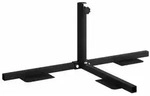 vidaXL Halb Sonnenschirm Basisrahmen Schwarz Stahl for 32-38 mm Pole