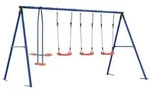 vidaXL Outdoor Schaukelset Mehrfarbig 330 x 185 x 185 cm Stahl und PE