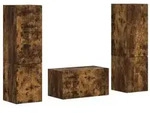 vidaXL TV-Schrankset 5 pcs Ger&auml;ucherte Eiche Holzwerkstoff