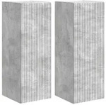 vidaXL TV-Wandschrank 2 pcs Beton 30 x 31 x 80 cm Holzwerkstoff