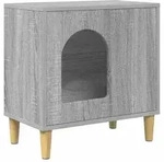 vidaXL Katzenhaus Graues Sonoma 51 x 30 x 52 cm Holzwerkstoff
