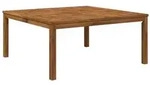 vidaXL Couchtisch Natur 100 x 100,5 x 45 cm Massivholz Akazie