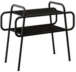 vidaXL Couchtisch Schwarze Eiche 60 x 30 x 51 cm Holzwerkstoff